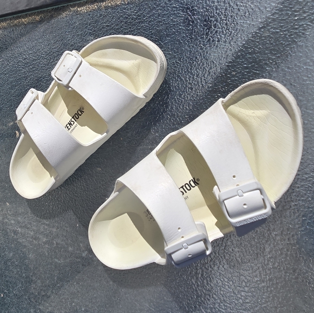 Birkenstock Arizona EVA Women's 38 US  Sz 7-8 WHITE CREAM